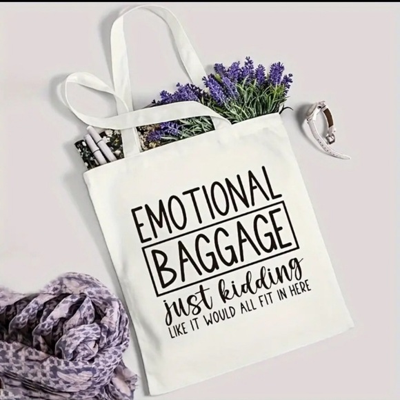 Emotional Baggage funny tote bag - Picture 2 of 3